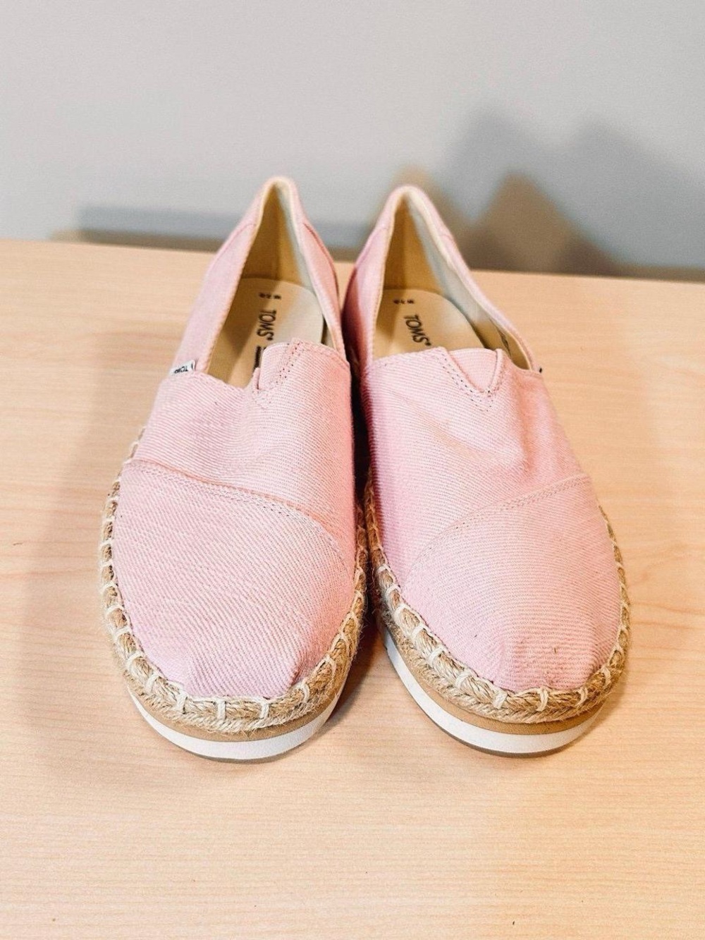 Toms Twill Espadrille Flats Size 7.5